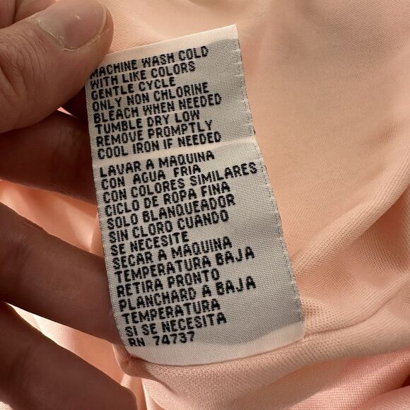 Shelby Palmer Chiffon A Line Maxi Dress Sz 16 Pink Floral Romantic Wedding Guest - Picture 8 of 13